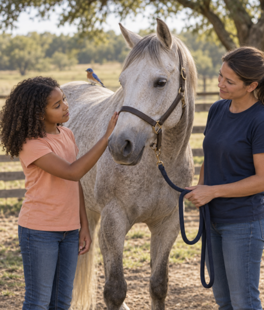 bluebird-equine-ranch-first-horse-introduction