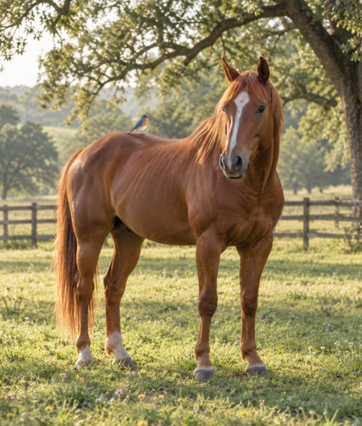 bluebird-equine-ranch-peaceful-horse-and-bluebird